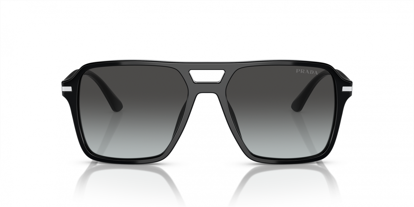 Prada PR 20YS 1AB06T Men's Aviator Sunglasses - Black Sunglasses