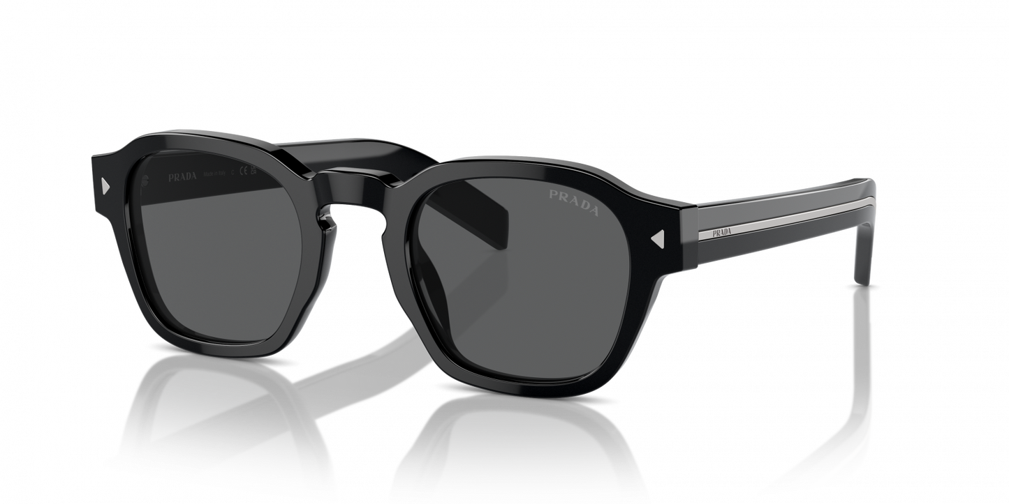 Prada PR A16S 16K731 Men's Sunglasses - Black Frame, Dark Grey Lenses