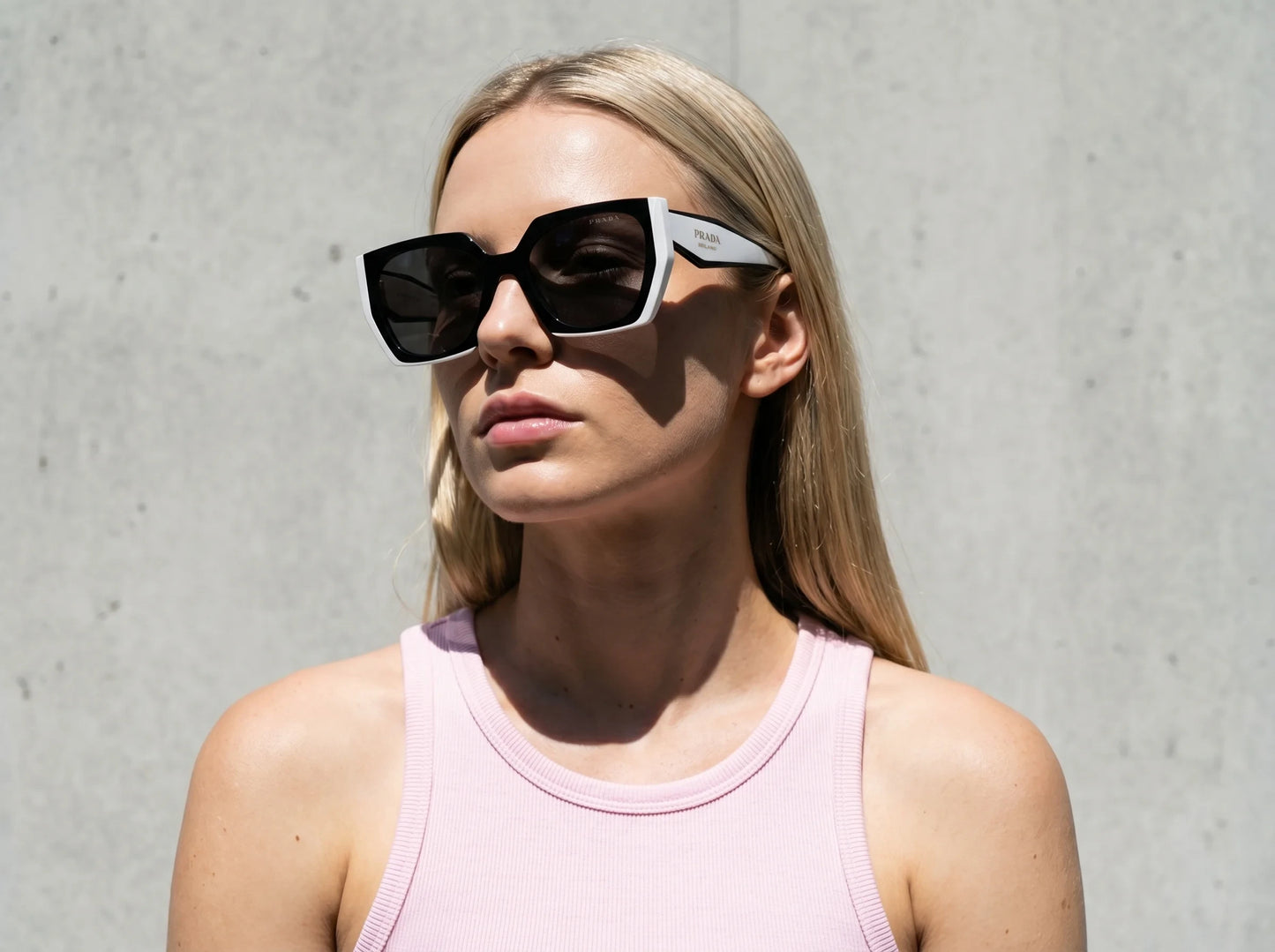 Prada 0PR 15WS Women's Sunglasses - Black Frame, Grey Lenses Sunglasses