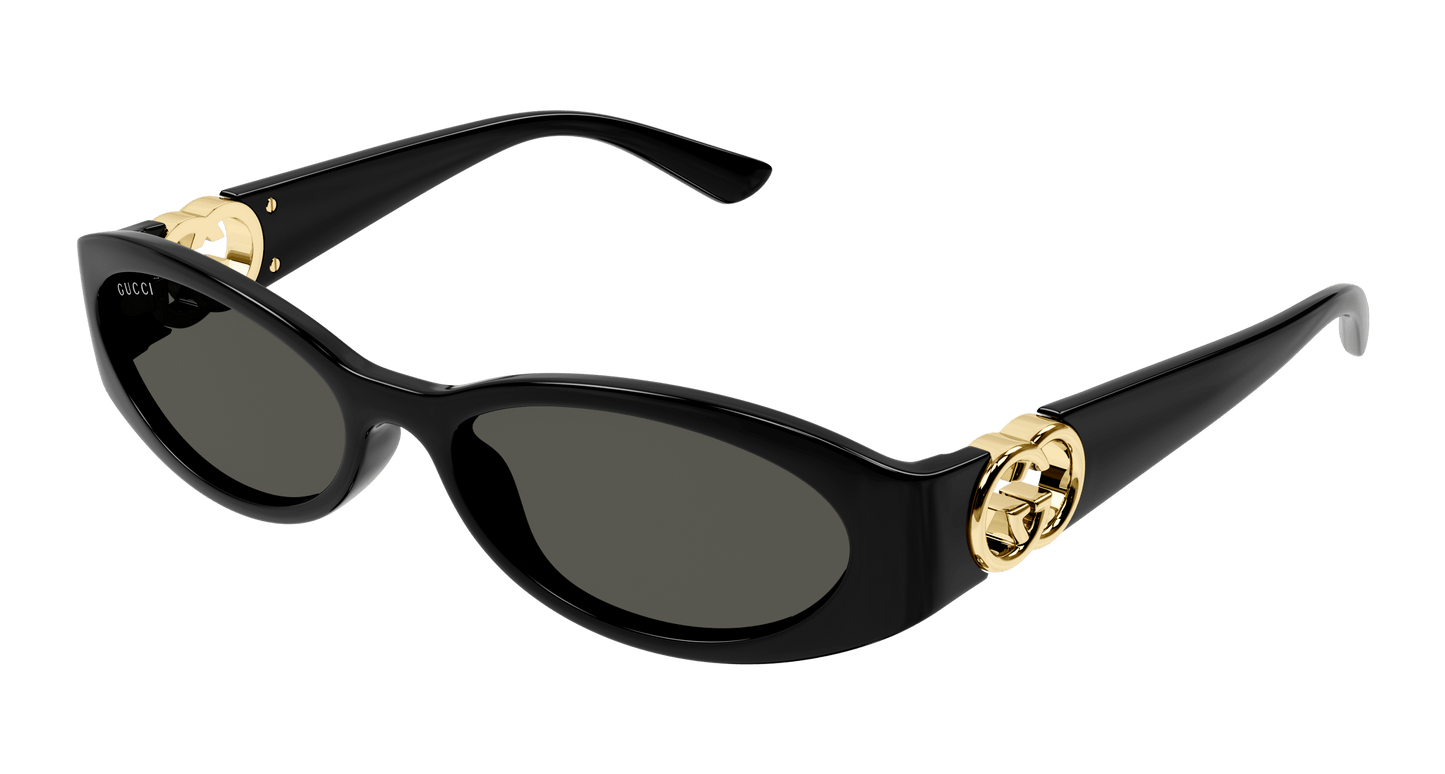 Gucci GG1660S 001 Women's Sunglasses - Black Frame, Grey Lenses