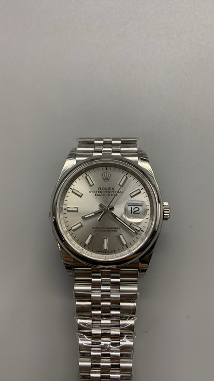 Rolex Datejust 41 126300 Acciaio Inossidabile Quadrante Argento Oyster (2025)