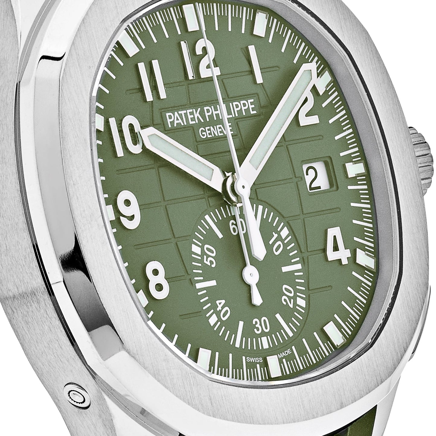 Patek Philippe Aquanaut 3285 V3 – AAA+ 5968G-010 Chronograph White Gold Khaki Green Dial (2023)