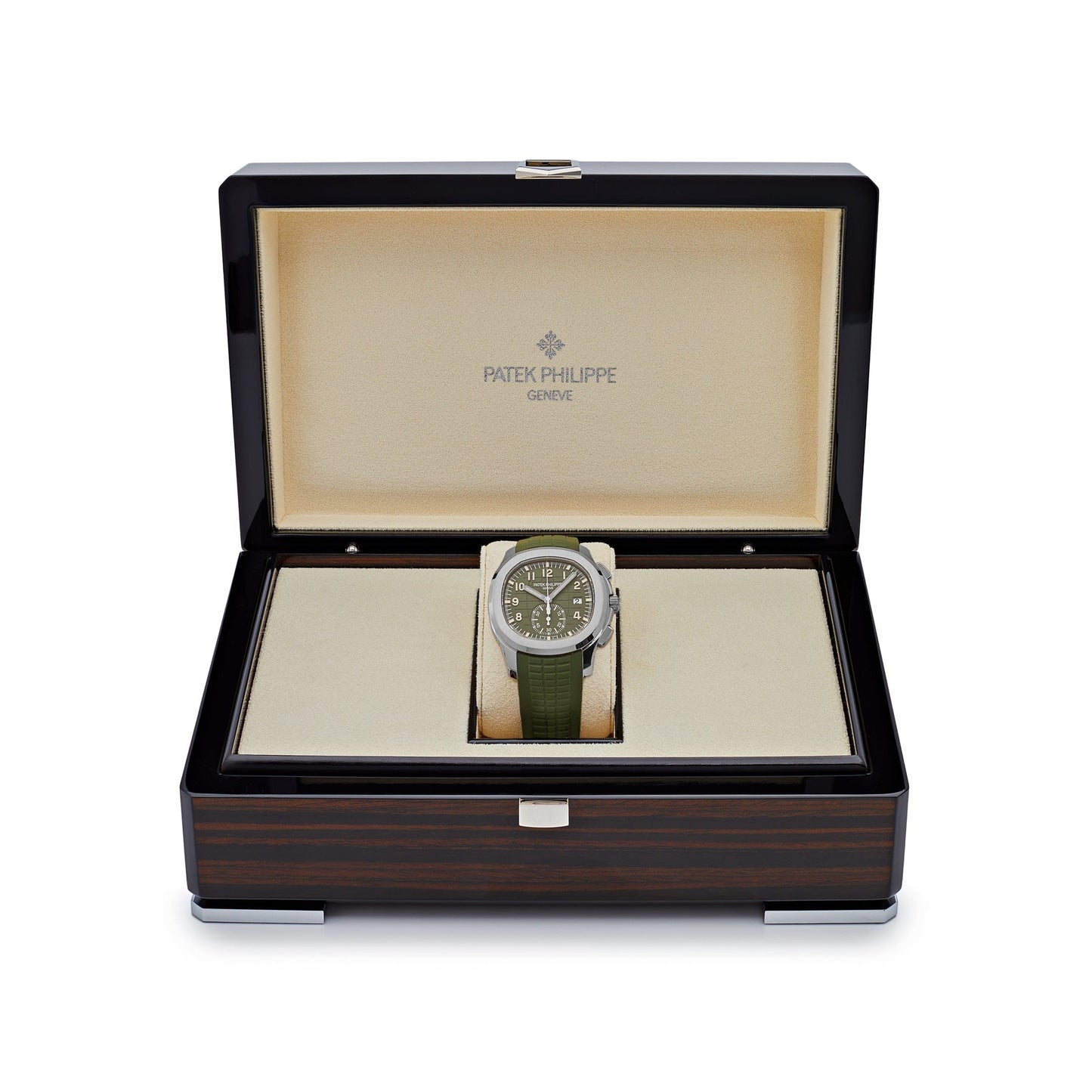 Patek Philippe Aquanaut 3285 V3 – AAA+ 5968G-010 Chronograph White Gold Khaki Green Dial (2023)