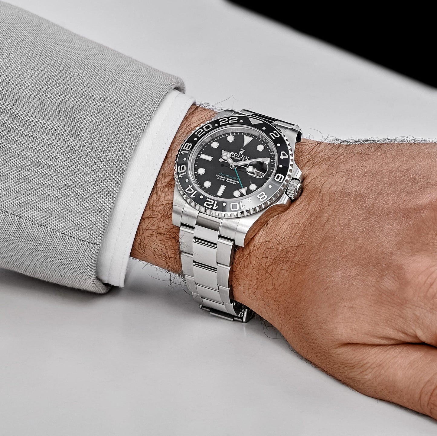 Rolex GMT-Master II 3285 V3 – AAA+ 126710GRNR 'Bruce Wayne' Stainless Steel Black Dial Oyster (2025)
