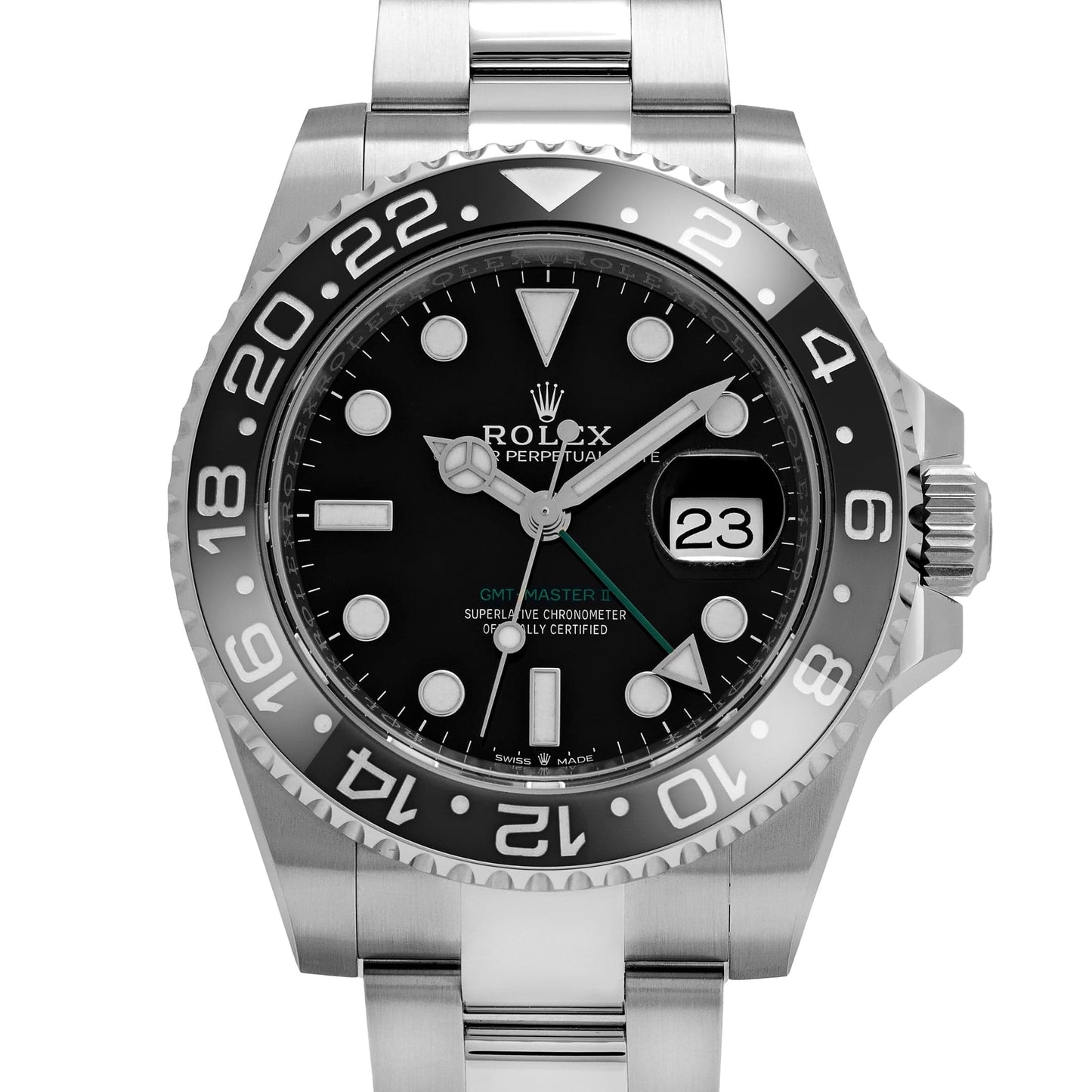 Rolex GMT-Master II 3285 V3 – AAA+ 126710GRNR 'Bruce Wayne' Stainless Steel Black Dial Oyster (2025)