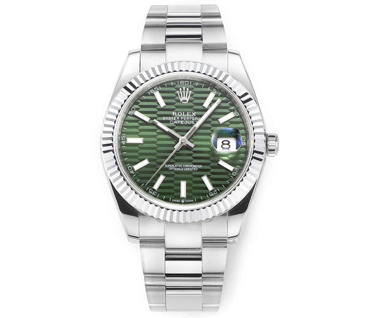 Rolex Datejust 41 126300 Acciaio Inossidabile Quadrante Verde Oyster (2025)