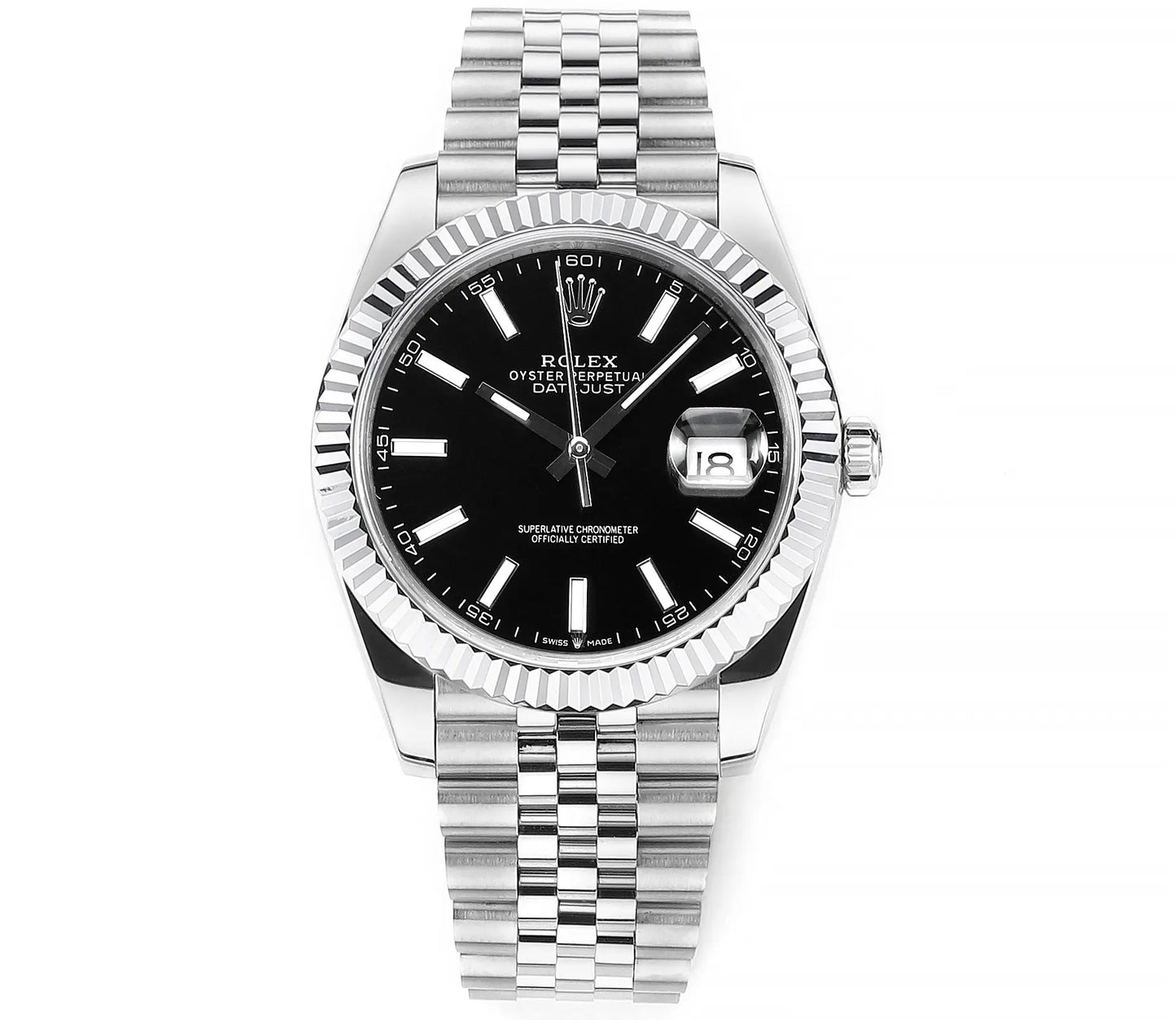 Rolex Datejust 41 126300 Stainless Steel Black Dial Jubilee