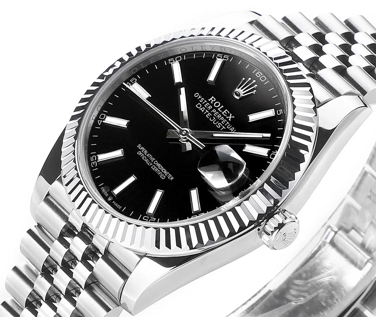 Rolex Datejust 41 126300 Stainless Steel Black Dial Jubilee