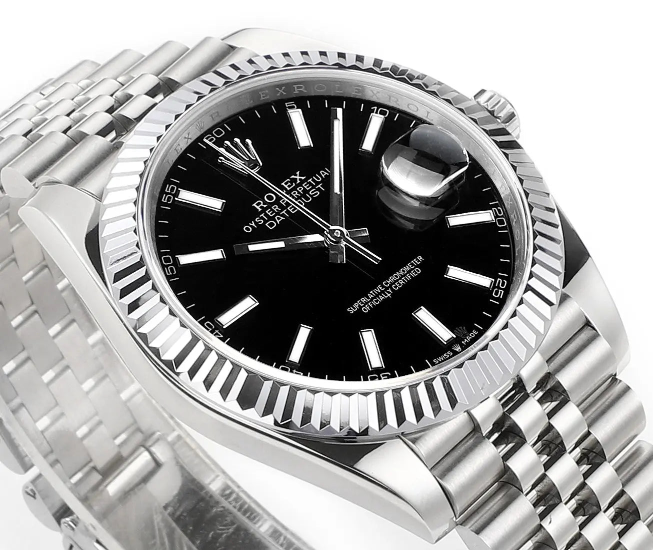 Rolex Datejust 41 126300 Stainless Steel Black Dial Jubilee