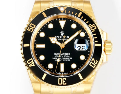 Rolex Submariner Date 116618LN Yellow Gold Black Dial