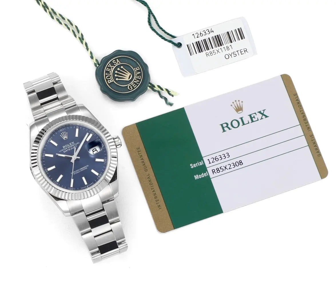 Rolex Datejust 41 116300 Stainless Steel Blue Dial Oyster